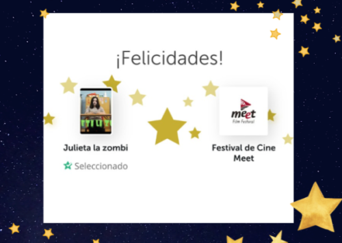¡Cortometraje «Julieta la Zombi» a Festival Internacional en Italia!