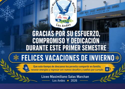 Feliz receso escolar de invierno