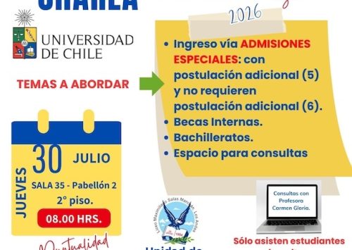 Charla sistemas de admisión Ed. Superior